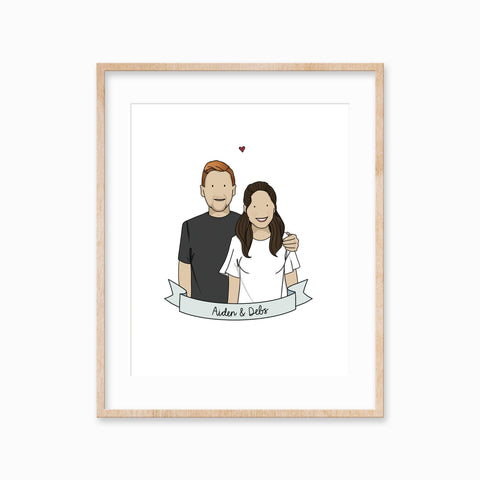 Personalised Couple Illustration