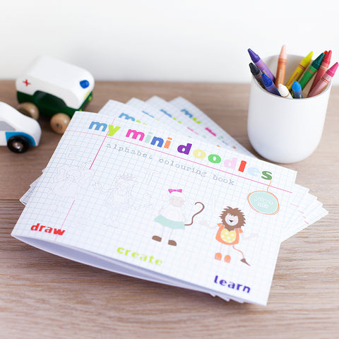 Mini Alphabet Doodle Colouring Book